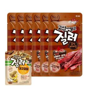 샘표 질러 갈릭바베큐육포 30g 6개 + 질러 1봉 증정