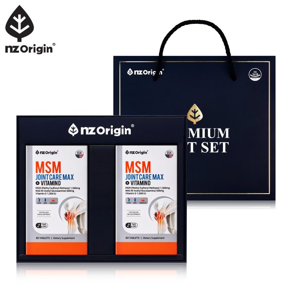 [공식][선물세트] 엠에스엠(MSM) 조인트 케어 맥스 60정X2통