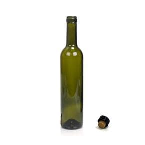 와인병 500ml 그린색 코르크 포함