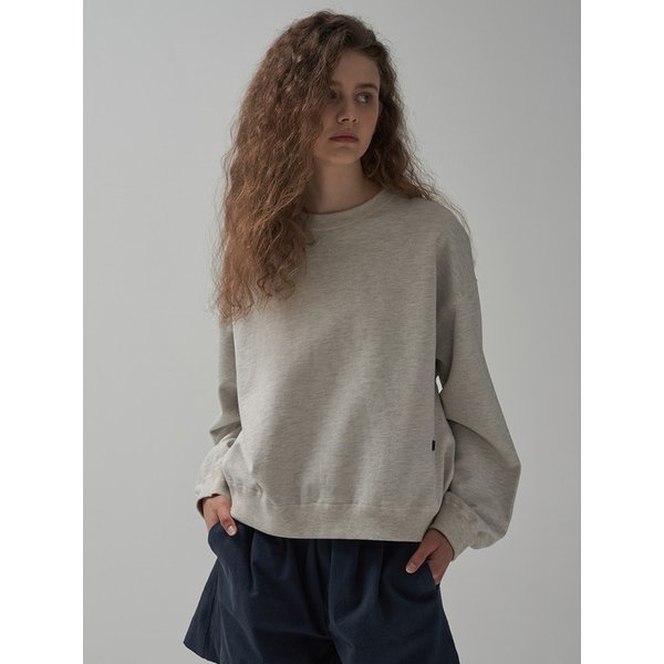 스티치 스웻셔츠 - Oatmelange