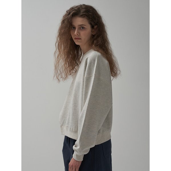 스티치 스웻셔츠 - Oatmelange