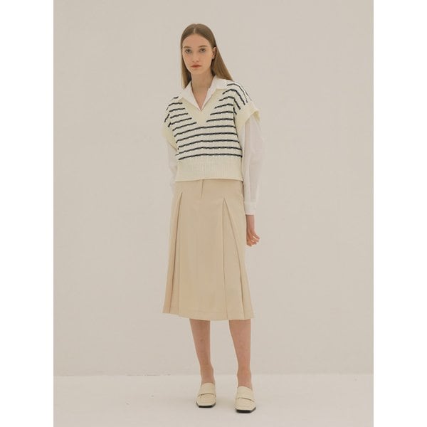 INVERTED SKIRT/ LIGHT BEIGE