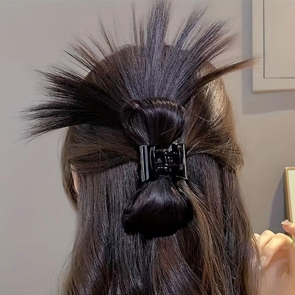 [옷자락] 여자 로우번 미니 가발 스타일링 강력 헤어집게