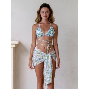 Morgan Floral Bikini + Mini Sarong SET (3pcs) 2colors