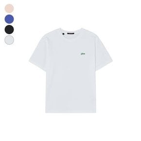 진 남성 라운드넥 로고 반팔티 남여공용 흘림 반팔티셔츠 NQ2K5926 LE12
