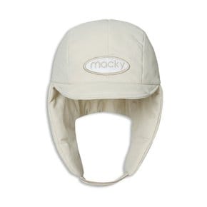 padded cap hat ivory