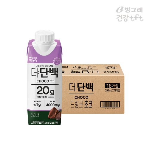 빙그레 tft 더단백 프로틴 드링크 초코(250ml*18개)