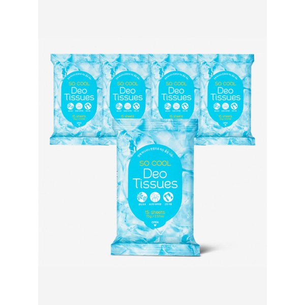 쏘쿨 데오티슈 15매 5개