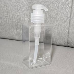 /굿즈하우스 사각 펌핑 투명 공병 로션 샴푸 통 소분 용기 150ml