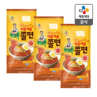 CJ제일제당 [본사배송] 밀당의고수 쫄면 4인X3개