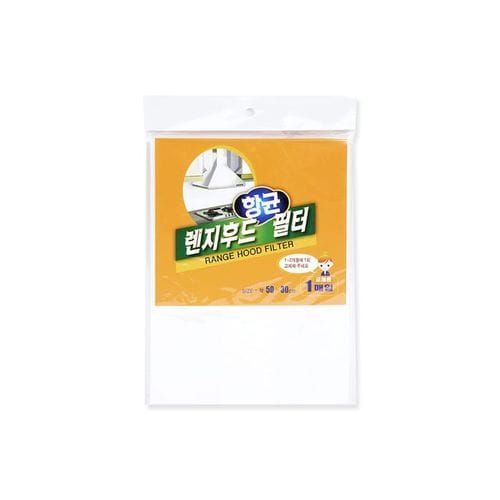 환풍기 후드망 커버 주방잡화 렌지후드 교체 필터 X ( 4매입 )