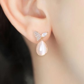 14k 제니 나비 티얼스 자개 귀걸이 [주문제작]