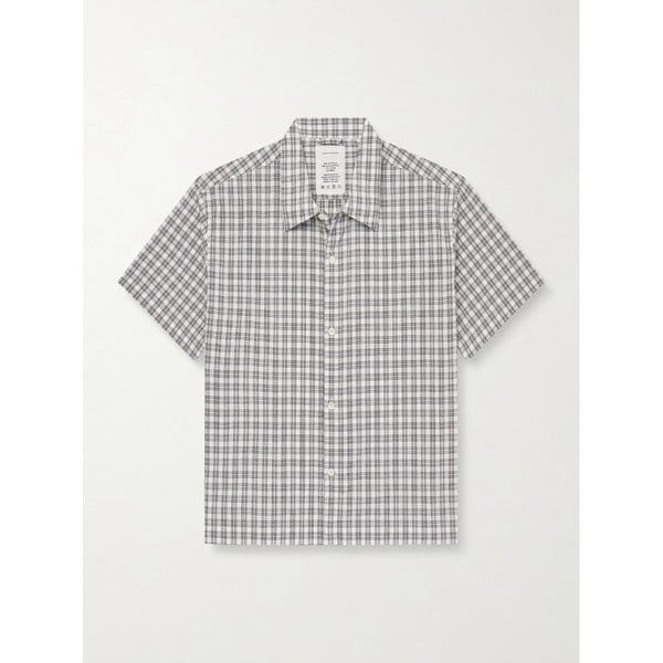 엠에프펜 홀리데이 체크 텍스처 코튼 블렌드 셔츠 46376663162965624