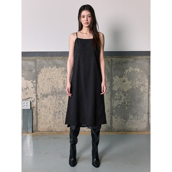 String Point Layered Long Dress  Black (KE6171M025)