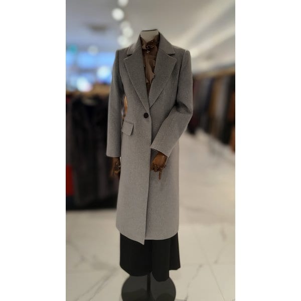 [여주점] 캐시미어 100 원버튼 롱 코트 S254MSG422