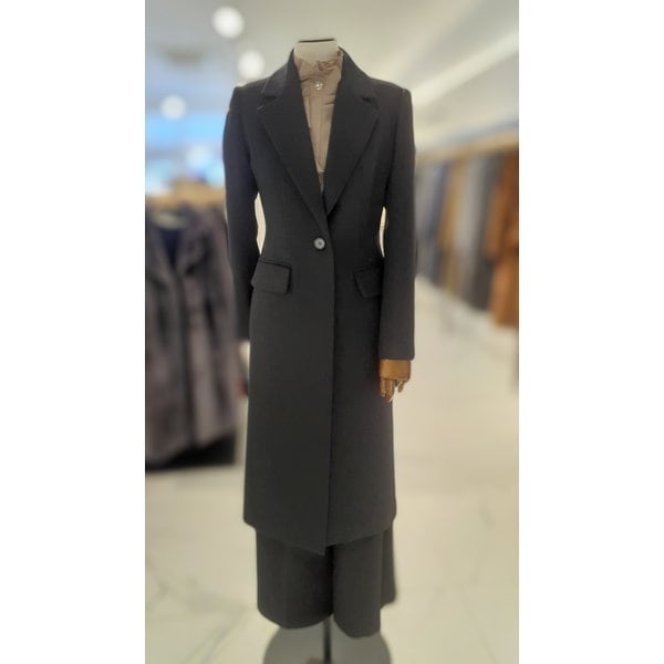 [여주점] 캐시미어 100 원버튼 롱 코트 S254MSG422
