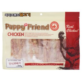 PF 치킨 간식 강아지 사사미 건식꽈배기 300g