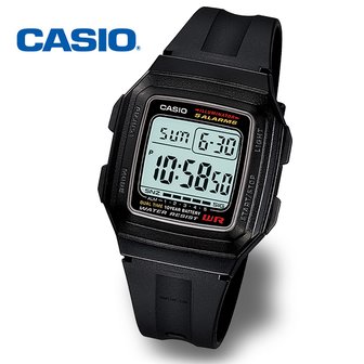 카시오 [정품] CASIO 카시오 F-201WA-1A 학생 전자 스포츠 군인시계