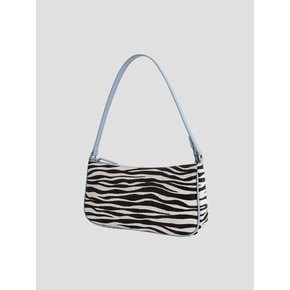 Zebra Calf-Leather Shoulder Bag