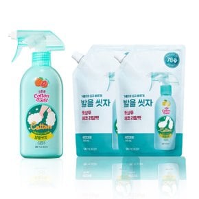 온더바디 코튼풋 발을씻자 풋샴푸 자몽 510ml + 레몬향 리필 500ml 2개