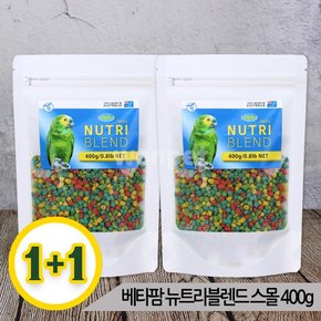 [1+1]베타팜 뉴트리블렌드 스몰 400g 과일펠렛 새사료