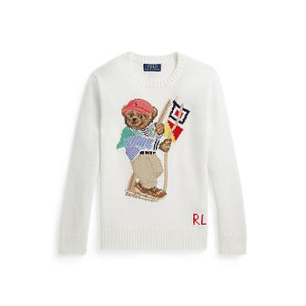 폴로 랄프 로렌 폴로 키즈 남아 8-18세 폴로 베어 코튼 스웨터(CWPOSWEY6820704100)