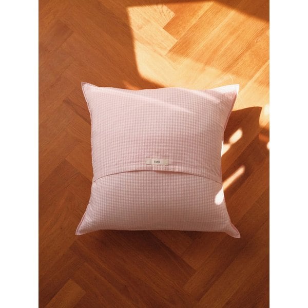 Cotton Cushion Cover_Pink Check