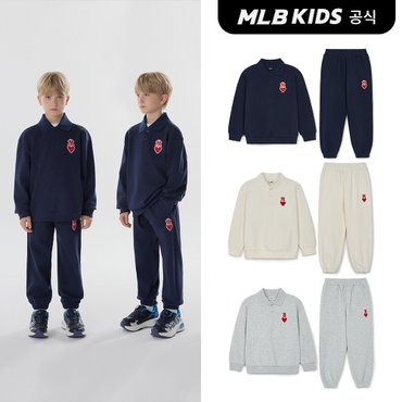 MLB키즈 (공식)24FW 하트 피케 맨투맨세트 (3color) 7AS2H0144