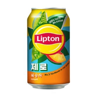  립톤 아이스티 제로 복숭아 355ml 24입