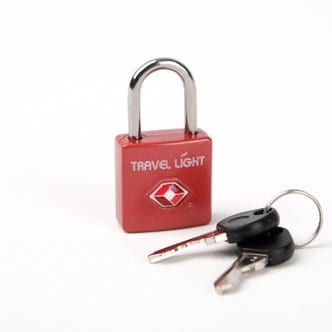 트래블라이트 TSA인증 미니 키자물쇠 072. 열쇠2개포함 와이어락 케이블락