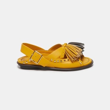 슈콤마보니 Pompom flat sandal(yellow) DG2AM25011YEW