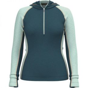 Classic Thermal Merino 하프지퍼 베이스 레이어 후드 티셔츠 여성용