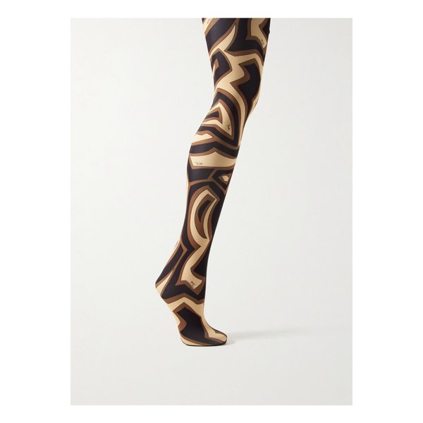 스와를 모티브 프린트 타이츠 46376663162932327