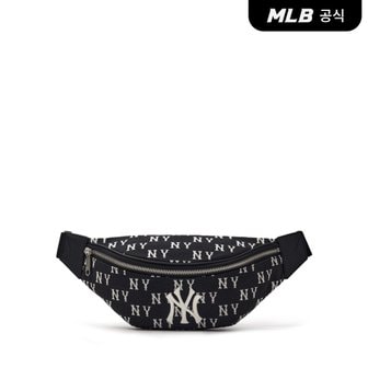 MLB [코리아공식] 클래식 모노그램 자카드 힙색 NY (Black)