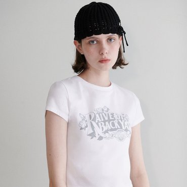 레이브 Ribbed Ribbon Beanie in Black VX4MA310-10