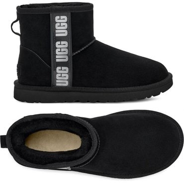 UGG 24FW 클래식 미니 사이드 로고 ll 부츠 1134962 BLK