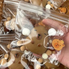 말랑 부드러운 귀여운 연탄 동물 캐릭터 말랑이 PVC 백 꾹꾹이 누르는 피젯 토이