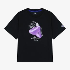 [노스페이스 키즈 공식] 키즈 업홀드 반팔 티 NT7US02U_BLK