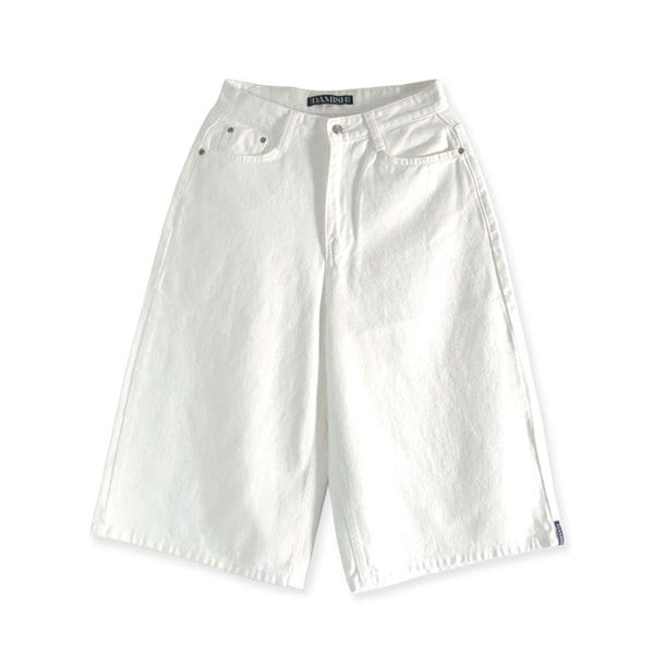 Back Pocket D Logo Bermuda shorts_Ivory