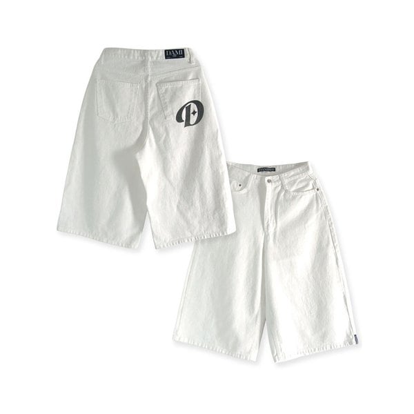 Back Pocket D Logo Bermuda shorts_Ivory