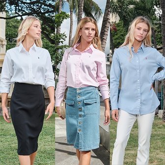 유에스피에이 [U.S. POLO ASSN.]24SS 스트레치 옥스포드셔츠 여성 3종