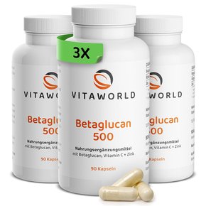 Vita World 베타글루칸 500mg 90캡슐 3개