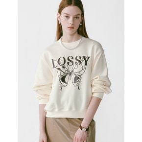 Lossy Butterfly Sweatshirt [Cream]