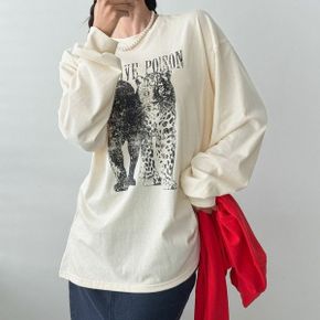 타르나염레터링 라운드박스 긴팔롱티셔츠 데일리 빅사이즈 루즈핏 레이어드 면.._P440024973
