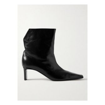 KHAITE 케이트 오나 가죽 앵클 부츠 블랙 1647597352524700