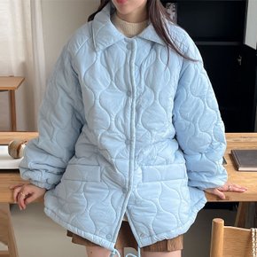 쿠스쿠스 뽀글이 퀼팅 패딩 점퍼_W3631