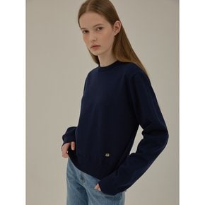 Basic round knit_Navy