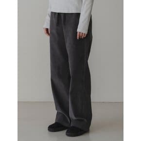 Corduroy banding pants (charcoal)