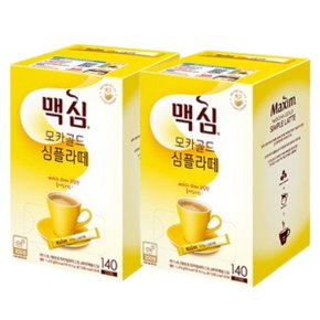 동서식품 맥심 모카골드 심플라떼 10.5g 140개입 x 4개