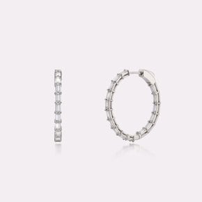 Baguette Hoop Earrings GJRB113EWW000